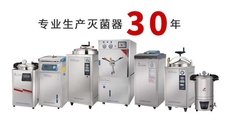 上海申安LDZX-30KBS压力蒸汽灭菌器消毒锅 医用消毒锅高压灭菌锅30L手轮型